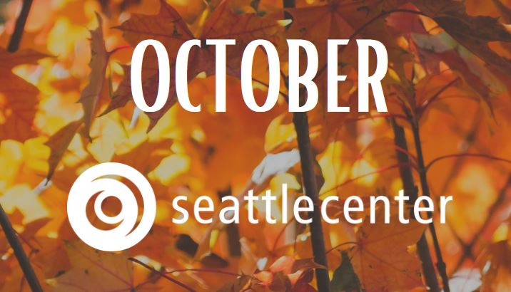Decorative image October; Seattle Center Logo