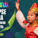 Text: A Glimpse of China Festival; decorative